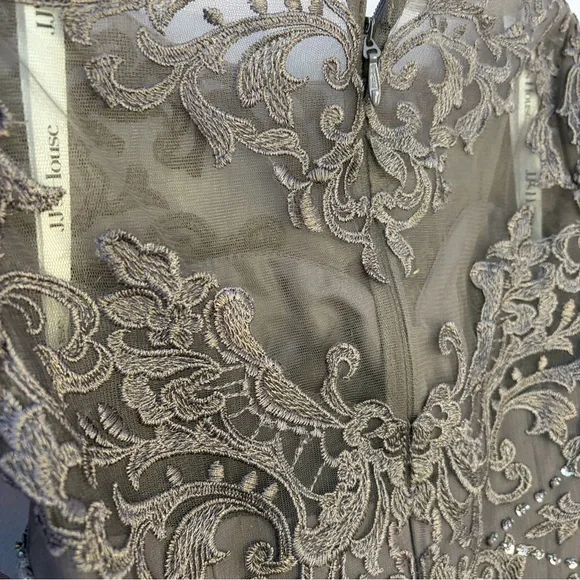 JJs House Zuzana Sequins/Lace Wedding/Evening Dress, NWT, Size 14( like a 12) - Picture 11 of 16